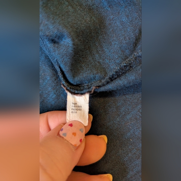 Knox Rose Dark Teal Gold Studded Embellished V-neck Tank Top Sleeveless XL - Picture 8 of 13